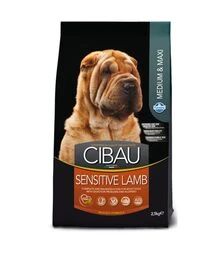 Сухой корм для собак средних и крупных пород Farmina Cibau Sensitive Adult для чувствительного пищеварения, с ягненком, 2,5 кг