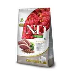 Сухой корм для стерилизованных собак средних и крупных пород Farmina N&D с уткой, киноа, брокколи и спаржей, 2,5 кг