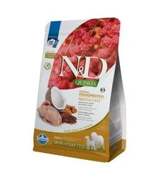 Сухой корм для собак Farmina N&D Quinoa при пищевой аллергии, с перепелом, киноа, кокосом и куркумой, 2,5 кг