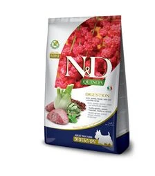 Сухой диетический корм для собак Farmina N&D Quinoa Digestion Adult Mini при нарушениях пищеварения, с ягненком и киноа, 2,5 кг