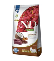 Сухий корм для собак дрібних порід Farmina N&D Quinoa Skin&Coat  з олениною, 7 кг