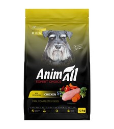 Повнораціонний cухий корм для собак AnimAll Expert Choice зі свіжою куркою, 12 кг