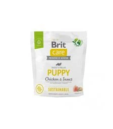 Сухой корм для щенков Brit Care Dog Sustainable Puppy с курицей и насекомыми, 1 кг