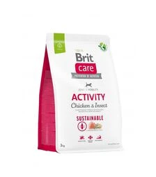 Сухий корм для собак Brit Care Dog Sustainable Activity з куркою та комахами, 3 кг