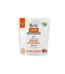 Сухой корм для собак средних пород Brit Care Dog Hypoallergenic Adult с ягненком, 1 кг