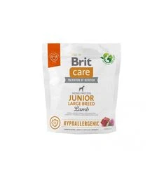 Сухой корм для собак крупных пород Brit Care Dog Hypoallergenic Junior с ягненком, 1 кг