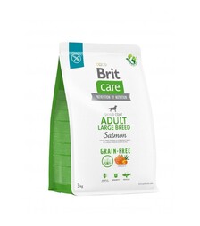 Беззерновий сухий корм для собак великих порід Brit Care Dog Grain-free Adult з лососем, 3 кг