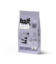 Сухий корм для собак дрібних порід Half&Half з яловичиною, 12 кг