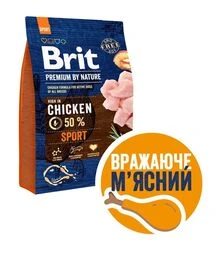 Сухий корм для собак Brit Premium Dog Sport з куркою, 3 кг