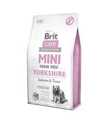Беззерновой сухой корм для собак Brit Care Grain Free Mini Yorkshire с лососем и тунцом, 2 кг