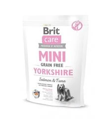 Беззерновой сухой корм для собак Brit Care Grain Free Mini Yorkshire с лососем и тунцом, 400 г