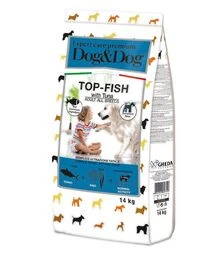 Сухой корм для собак GHEDA D&Dog Expert Care Premium Top-Fish с тунцом, 14 кг