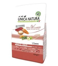 Сухой корм для собак малых пород GHEDA Unica Natura Unico Mini с уткой, рисом и картофелем, 7,5 кг