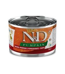 Беззерновий вологий корм для цуценят Farmina N&D Pumpkin з гарбузом, куркою та гранатом, 140 г