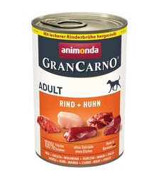 Беззерновой влажный корм для собак Animonda GranCarno Adult с говядиной и курицей, 400 г