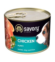 Вологий корм для цуценят Savory Dog All Breeds Puppy паштет з куркою, 200 г
