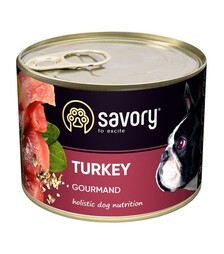 Влажный корм для собак Savory Dog Gourmand паштет с индейкой, 200 г