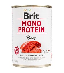 Влажный корм для собак Brit Mono Protein с говядиной, 400 г