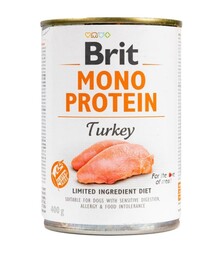 Влажный корм для собак Brit Mono Protein с индейкой, 400 г