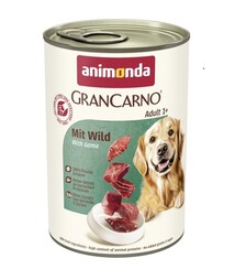 Беззерновой влажный корм для собак Animonda GranCarno Adult с дичью, 400 г