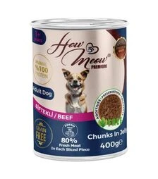 Полнорационный влажный корм для собак How Meow Dog с говядиной, 400 г