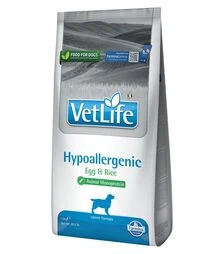Лечебный сухой корм для собак Farmina Vet Life Hypoallergenic при пищевой аллергии, с яйцом и рисом, 12 кг