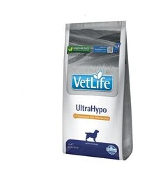 Лечебный сухой корм для собак Farmina Vet Life UltraHypo для уменьшения непереносимости ингредиентов и питательных веществ, 12 кг