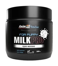 Сухое молоко для щенков всех пород AnimAll VetLine Milk Pro с рождения, 300 г