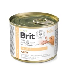 Лечебный влажный корм для собак Brit VetDiets Hepatic для поддержки печени, с индейкой, 200 г