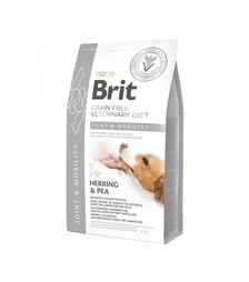 Лечебный сухой корм для собак Brit VetDiets GF Mobility для здоровья суставов, с сельдью, лососем и гречкой, 2 кг