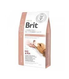Лечебный сухой корм для собак Brit VetDiets GF Renal при почечной недостаточности, с яйцом, горохом и гречкой, 2 кг