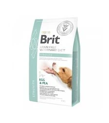 Лечебный сухой корм для собак Brit VetDiets GF Struvite при мочекаменной болезни, с яйцом, индейкой, горохом и гречкой, 2 кг