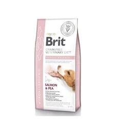 Лікувальний сухий корм для собак Brit VetDiets GF Hypoallergenic при харчовій алергії, з лососем, горохом та гречкою, 12 кг