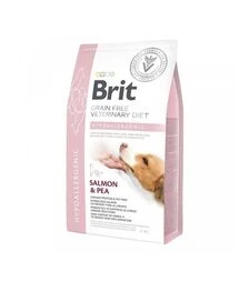 Лечебный сухой корм для собак Brit VetDiets GF Hypoallergenic при пищевой аллергии, с лососем, горохом и гречкой, 2 кг