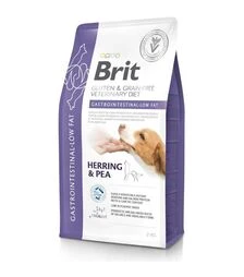 Лечебный сухой корм для собак Brit VetDiets Gastrointestinal Low Fat при нарушениях пищеварения, с сельдью, 2 кг