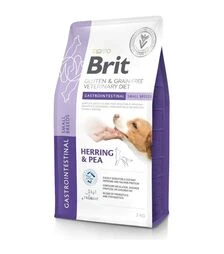 Лечебный сухой корм для собак мелких пород Brit VetDiets Gastrointestinal при нарушениях пищеварения, с сельдью, 2 кг