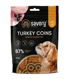 Джерки для щенков Savory Puppy Coins с индейкой, 100 г