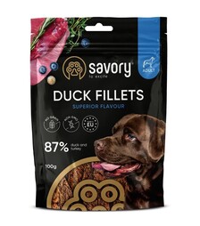 Джерки для собак Savory Fillet с индейкой и уткой, 100 г