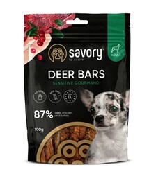 Джерки для собак Savory Bars с олениной, 100 г