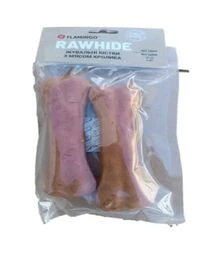Лакомство для собак Flamingo жевательные кости, обернутые мясом кролика, 17 см, 220 г