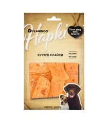Ласощі для собак Flamingo слайси з м’ясом курки, 75 г