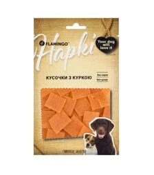 Ласощі для собак Flamingo шматочки з м’ясом курки, 75 г