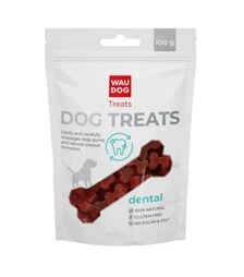 Лакомство для собак WAUDOG Treats стоматологическая кость со вкусом курицы, 100 г