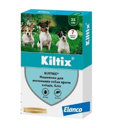 Ошейник для собак и кошек Elanco Kiltix против блох и клещей, 35 см