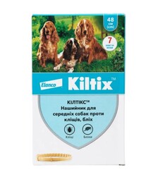 Ошейник для собак Elanco Kiltix от блох и клещей, 48 см