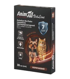 Ошейник противопаразитарный для собак и кошек AnimAll VetLine, 35 см