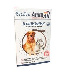 Ошейник противопаразитарный для собак AnimAll VetLine, 70 см
