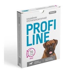 Нашийник протипаразитарний для собак великих порід ProVET ProfiLine інсектоакарицидний, фуксія, 70 см