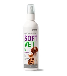 Спрей для кошек и собак ProVET SoftVet от блох и клещей, репеллентный, 100 мл