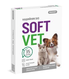 Нашийник протипаразитарний для котів та собак дрібних порід ProVET SoftVet Біо репелентний, 35 см